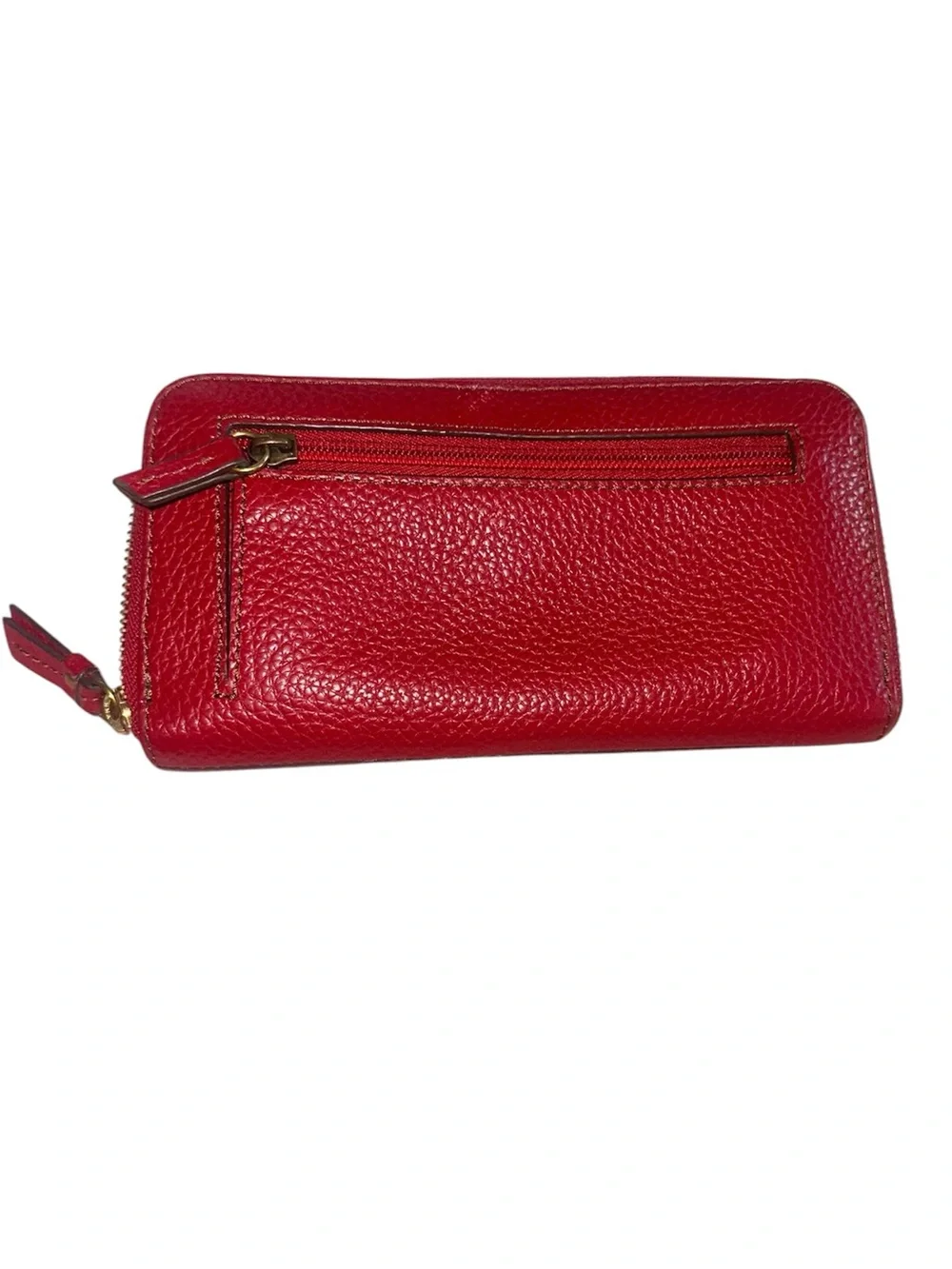 RARE FOSSIL Logan Zip Around Chevron Color-block Leather Wallet Clutch Sept 2014